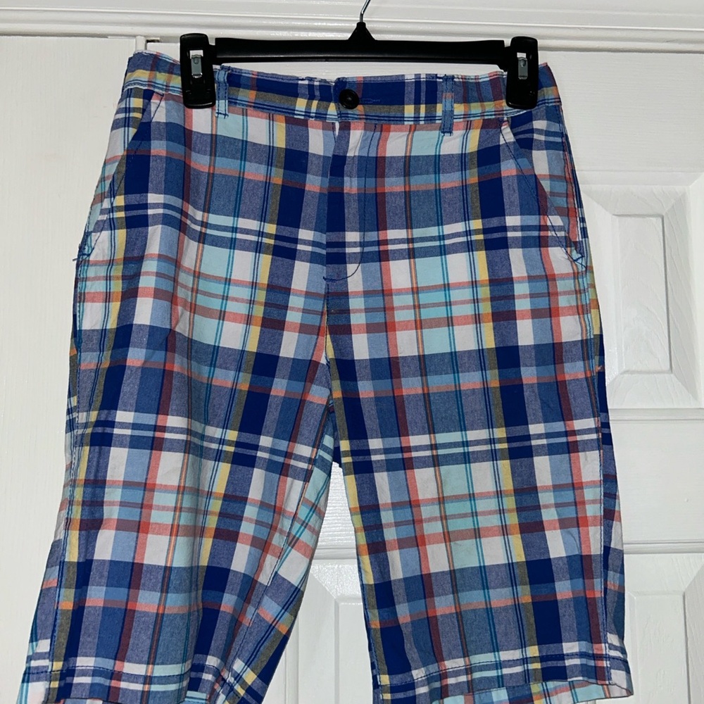 Place Blue and Red Plaid Shorts
